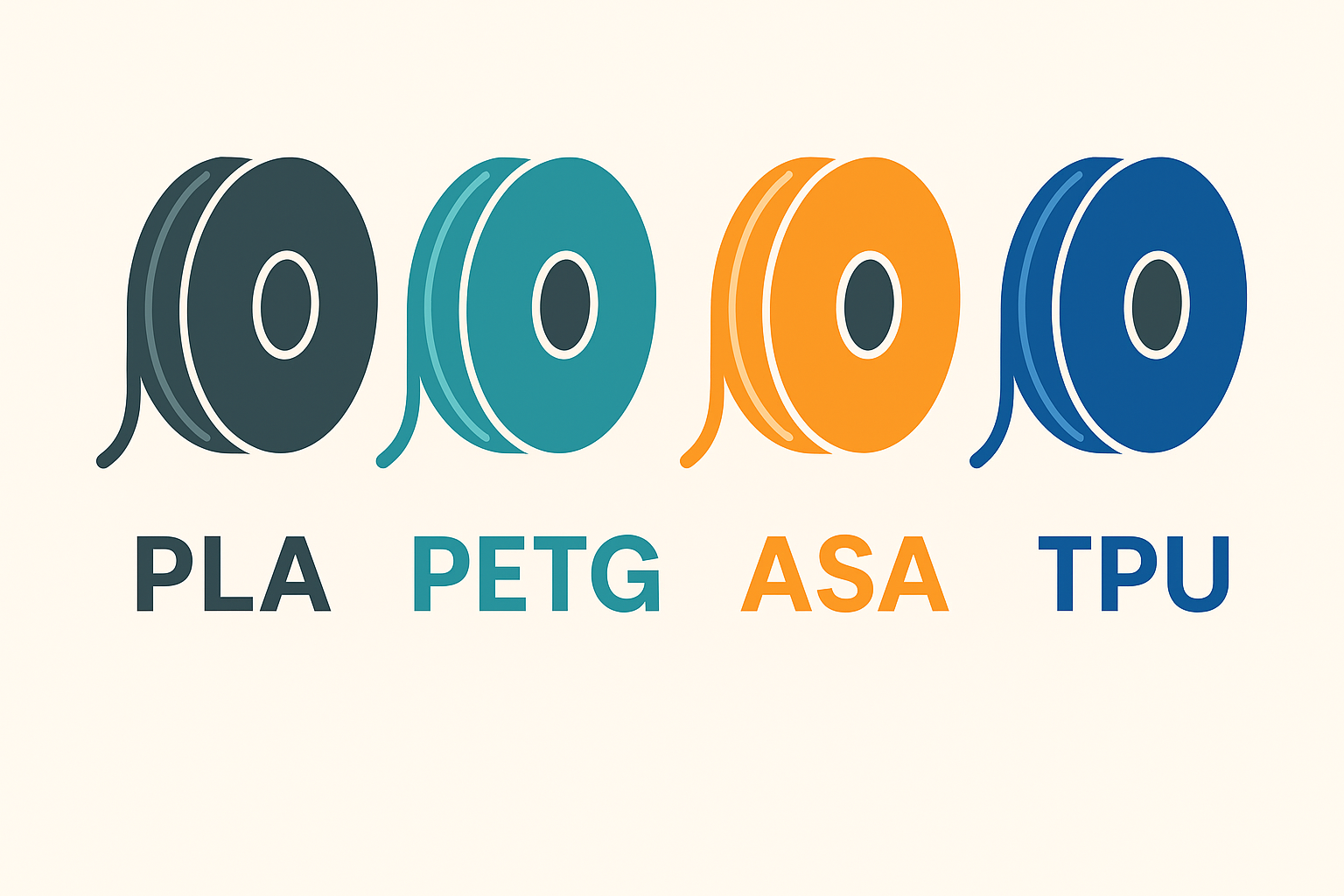 Filamenty podľa materiálu