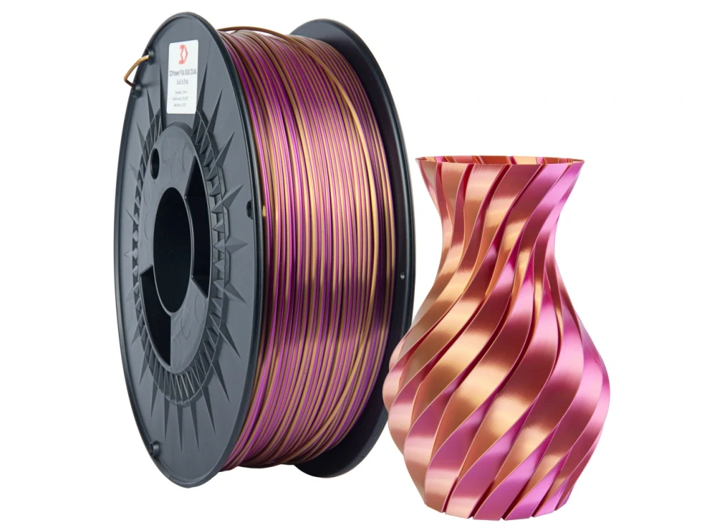 Filament PLA SILK Dual colour Gold/Pink 1 kg - 3DPower