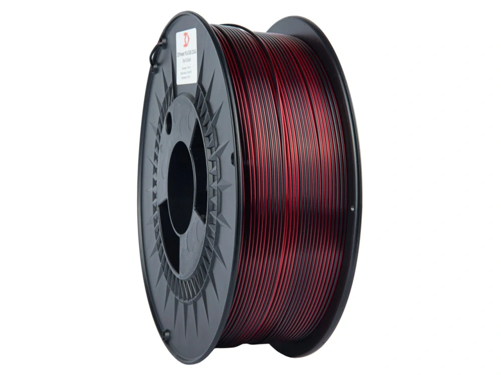 Filament PLA SILK Dual colour Black/Red 1 kg - 3DPower