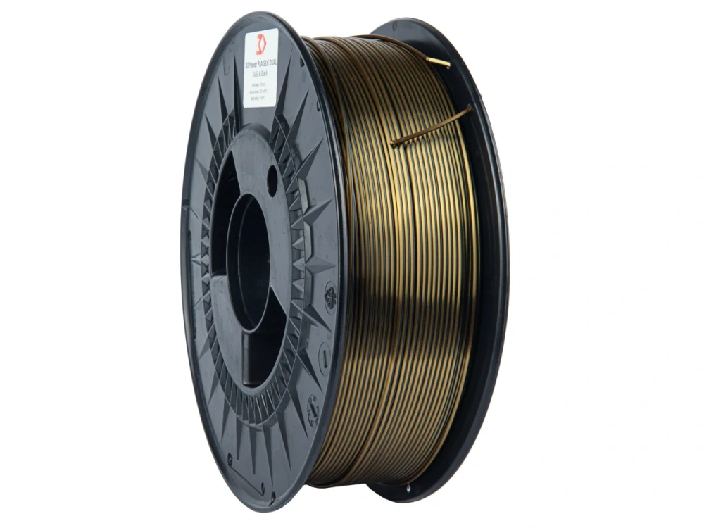Filament 3DPower PLA SILK DUAL 1.75 mm Gold&Black 1 kg