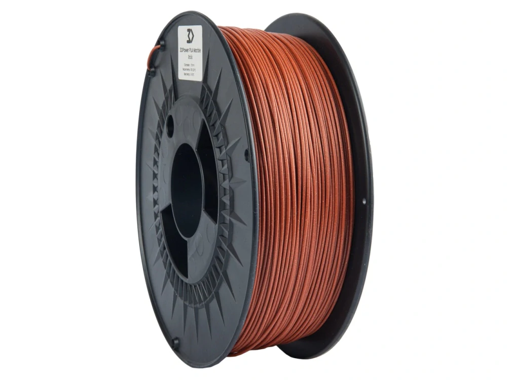 Filament 3DPower PLA Marble 1.75 mm Brick 1 kg TEHLA