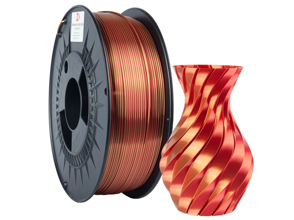 Filament 3DPower PLA SILK DUAL 1.75 mm Red/Gold 1kg
