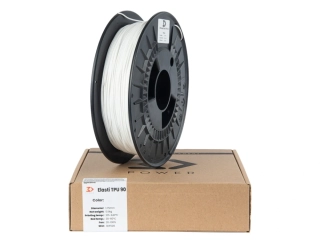 Filament 3DPower Elasti TPU 90 1.75 mm White 0.5 kg